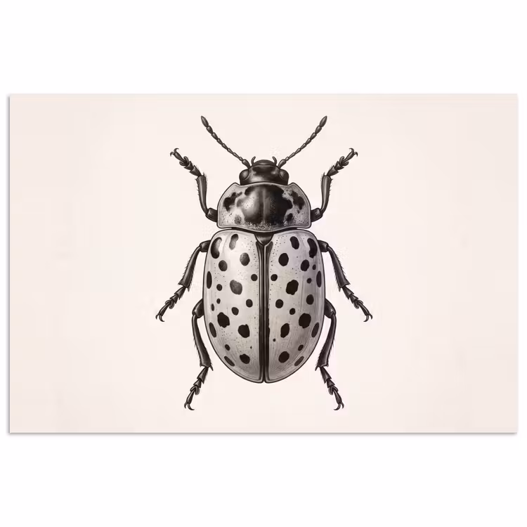 Kever - Insect - Vintage poster papier klein -3d