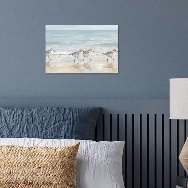 Vogels - Strand - Zee poster papier klein -sfeer2