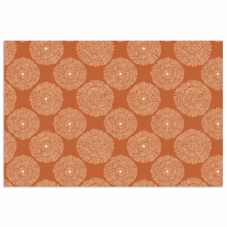 Cirkels - Grafisch - Patroon - Terracotta poster papier klein 62 -3d