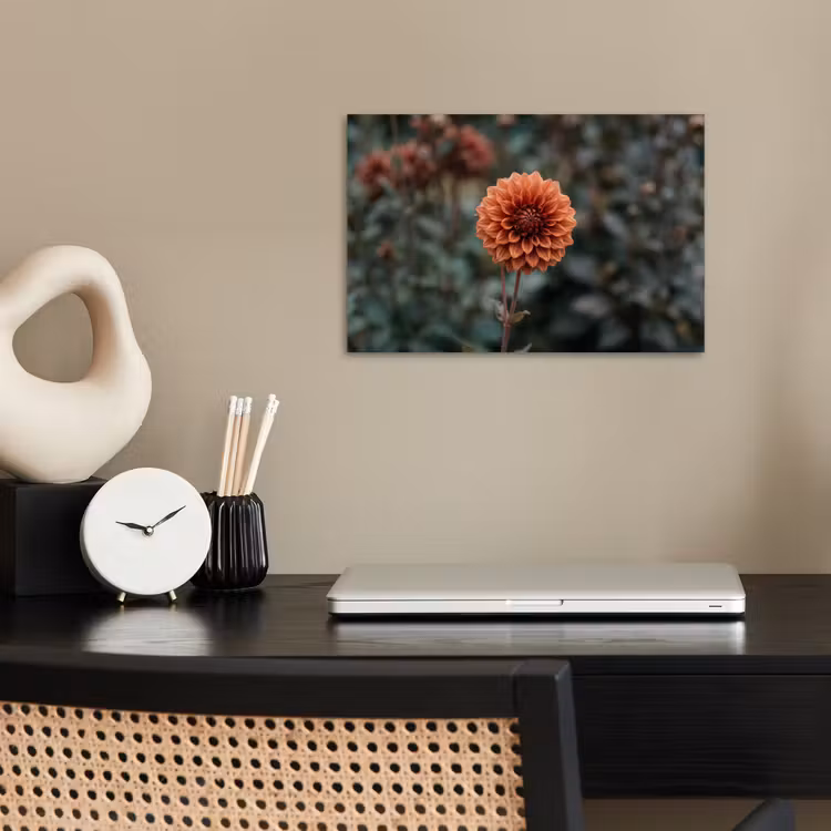 Dahlia - Bloem - Natuur - Sfeervol poster papier klein -sfeer1
