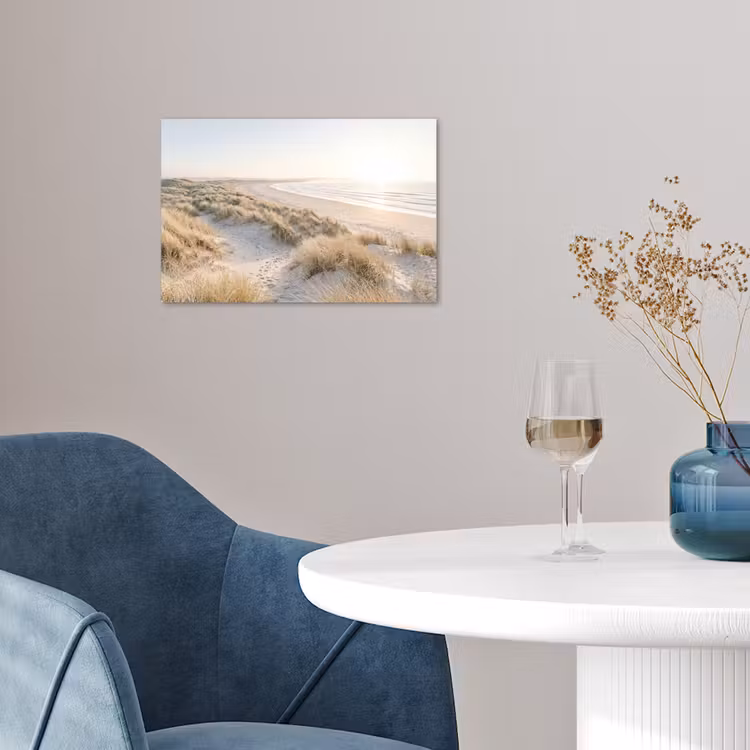 Duinen - Strand - Beige poster papier klein -sfeer3