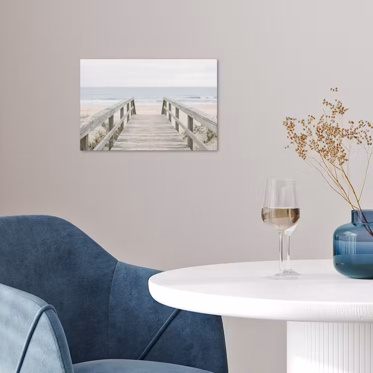Duinen - Vlonder - Oceaan poster papier klein -sfeer3