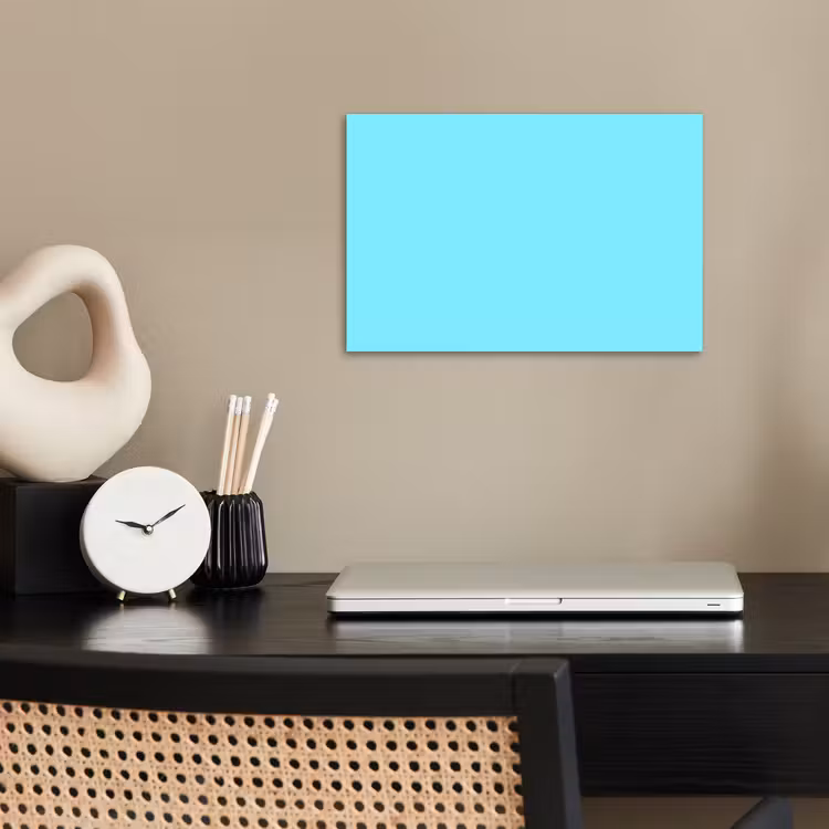 Electric - Cyan - Blauw poster papier klein 62 -sfeer1