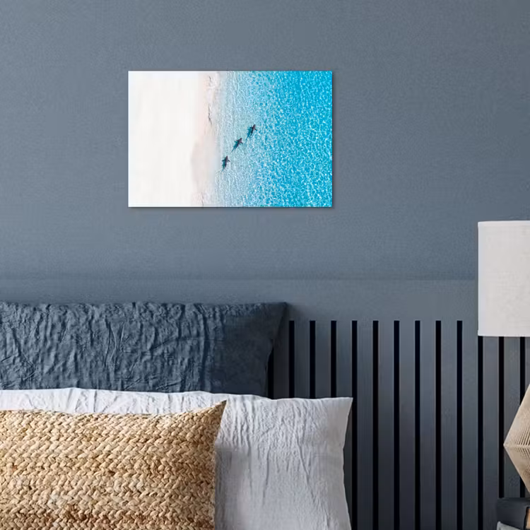 Vis - Oceaan - Strand - Turquoise - Natuur poster papier klein -sfeer2