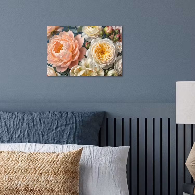 Bloemen - Boeket - Natuur - Klassiek - Kleurrijk poster papier klein -sfeer2