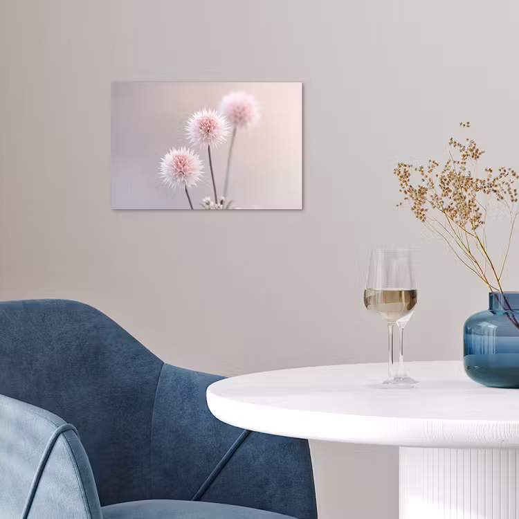 Bloemen - Bollen - Roze poster papier klein -sfeer3