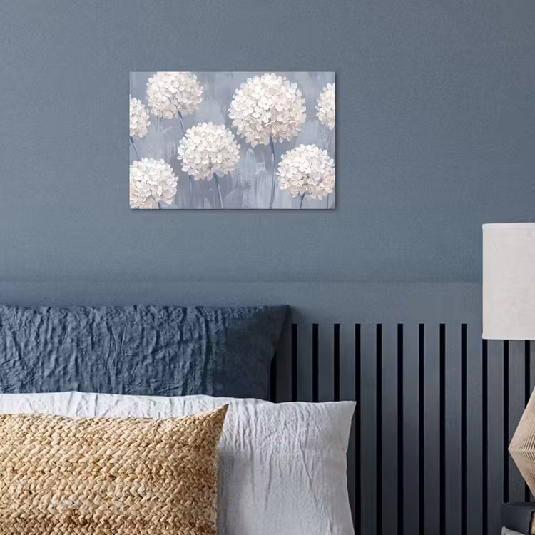 Bloemen - Illustratie - Blauw poster papier klein -sfeer2