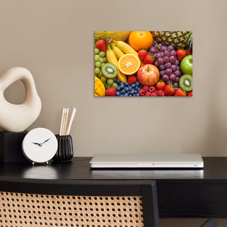 Eten - Fruit - Vers - Kleurrijk - Voeding poster papier klein -sfeer1