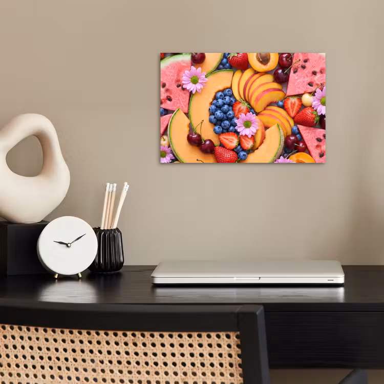 Eten - Fruit - Zomer - Kleurrijk poster papier klein -sfeer1