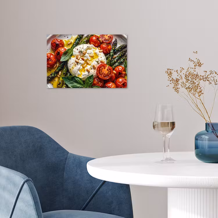 Eten - Groenten - Kaas - Modern - Vers poster papier klein -sfeer3