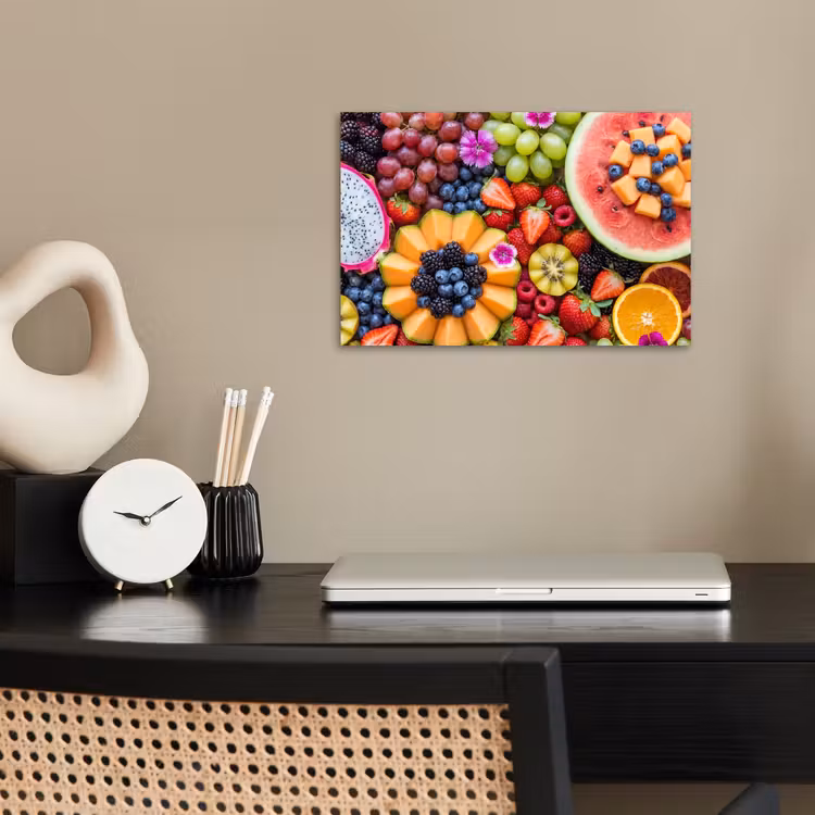 Fruit - Vers - Variatie - Eten - Kleurrijk poster papier klein -sfeer1