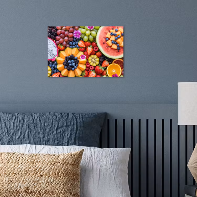 Fruit - Vers - Variatie - Eten - Kleurrijk poster papier klein -sfeer2