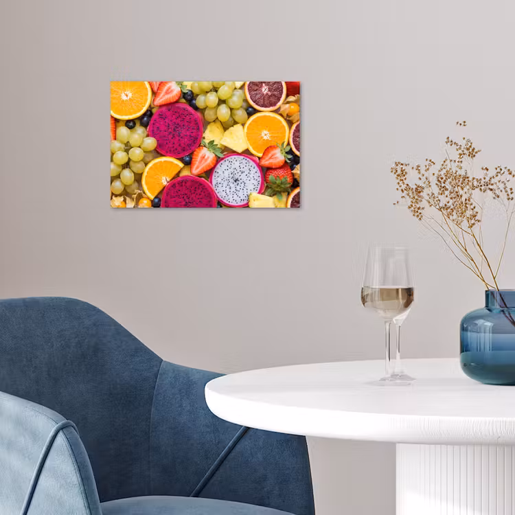 Fruit - Assortiment - Kleurrijk - Gezondheid poster papier klein -sfeer3