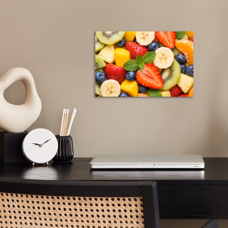Fruit - Plakjes - Eten - Kleurrijk poster papier klein -sfeer1