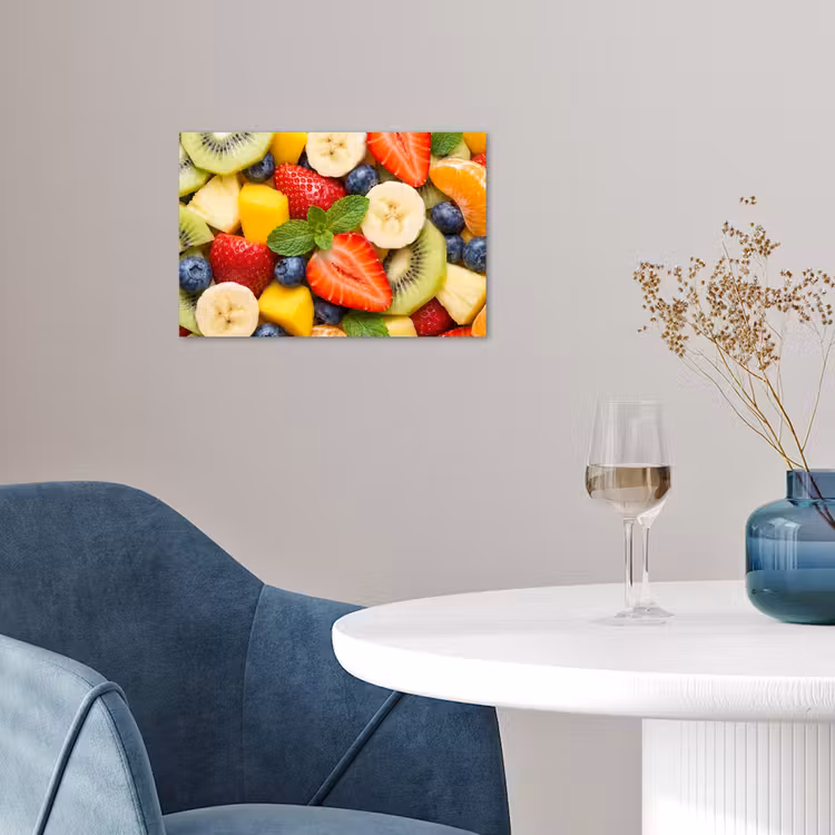 Fruit - Plakjes - Eten - Kleurrijk poster papier klein -sfeer3