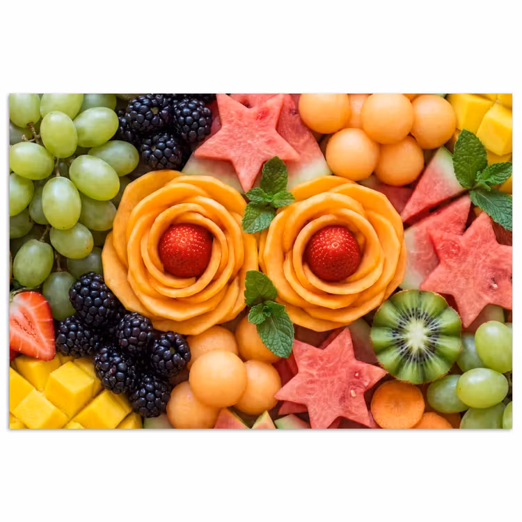 Fruit - Variatie - Kleurrijk - Vers - Eten poster papier klein -3d