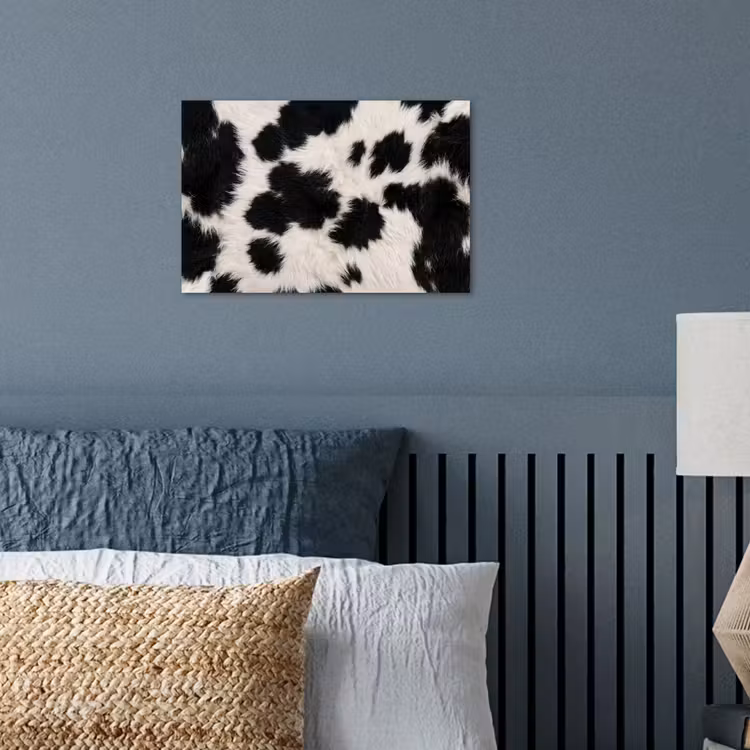 Bont - Textuur - Zwart - Wit poster papier klein -sfeer2