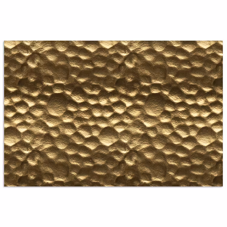 Gehamerd - Reliëf - Textuur - Bronsgoud poster papier klein 62 -3d