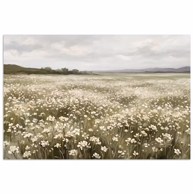 Illustratie - Landschap - Wit poster papier klein -3d