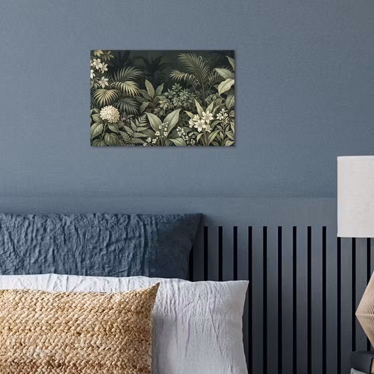 Jungle - Bladeren - Botanisch - Groen poster papier klein -sfeer2