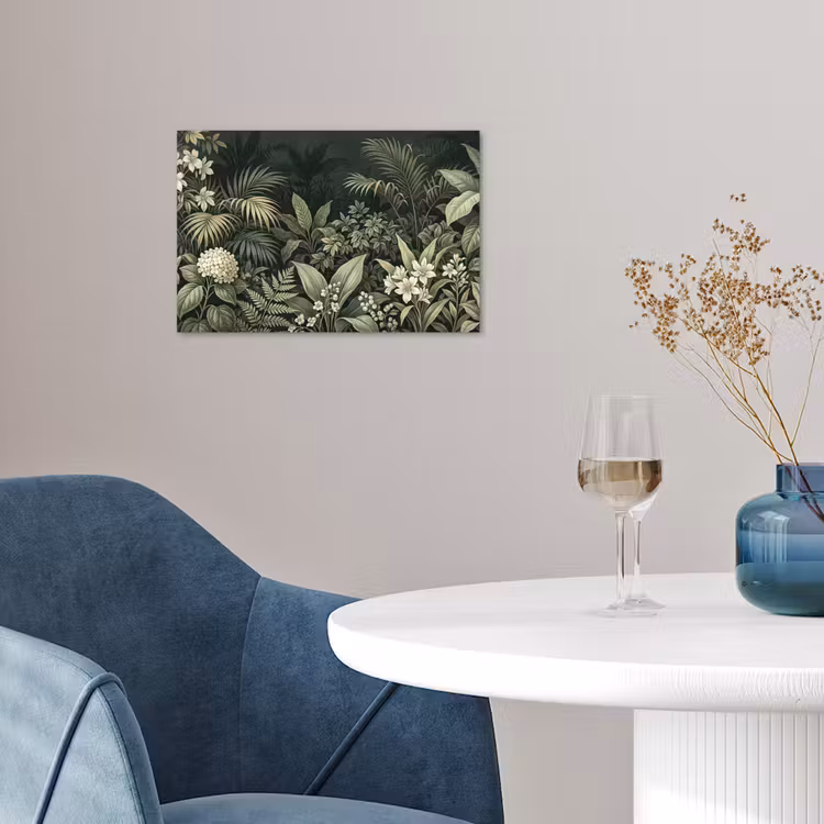 Jungle - Bladeren - Botanisch - Groen poster papier klein -sfeer3