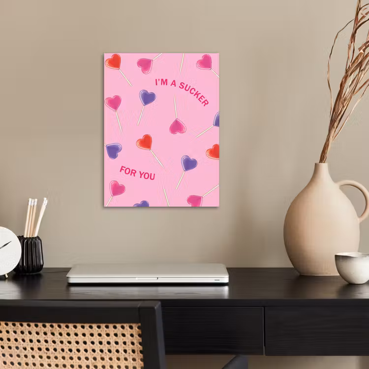 Lolly - Valentijn - Illustratie - Snoep poster papier klein -sfeer1