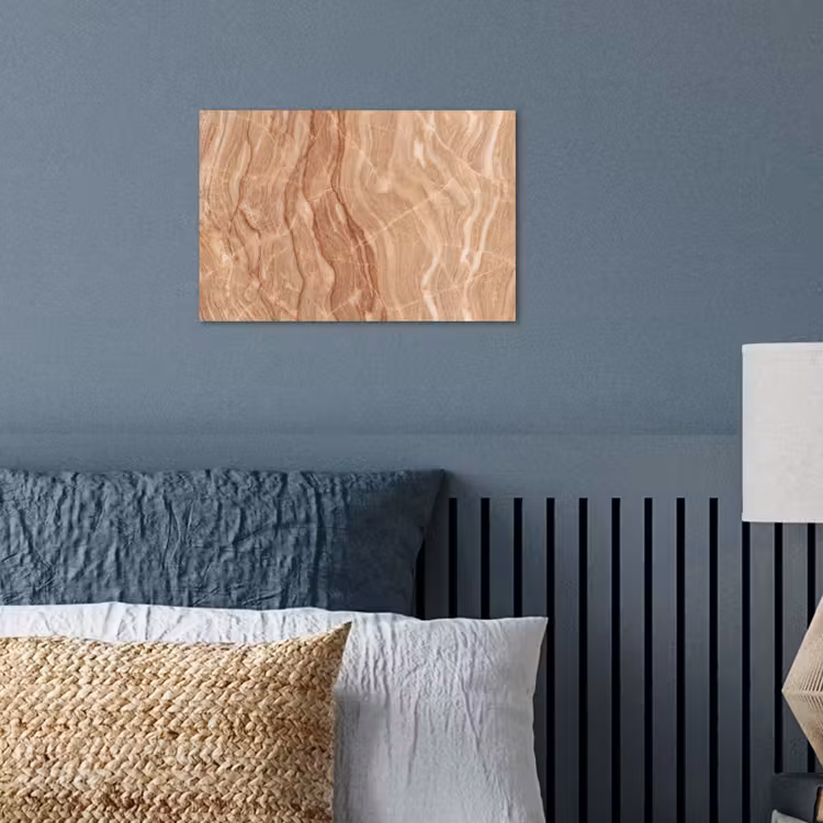 Marmer - Ader - Natuur - Abstract - Beige poster papier klein -sfeer2