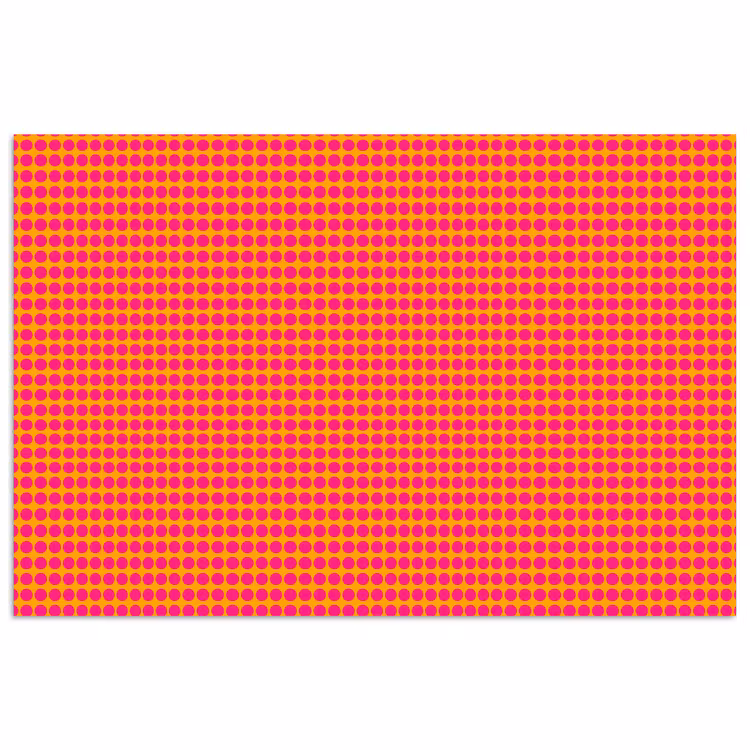Modern - Stippen - Oranje poster papier klein 62 -3d