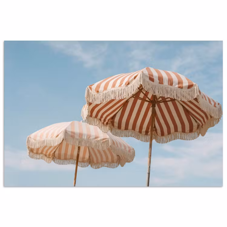 Parasol - Lucht - Rood poster papier klein -3d