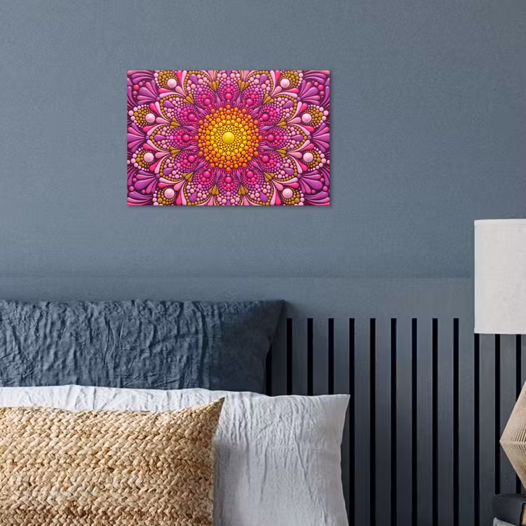 Patroon - Stippen - Abstract - Kleurrijk poster papier klein -sfeer2