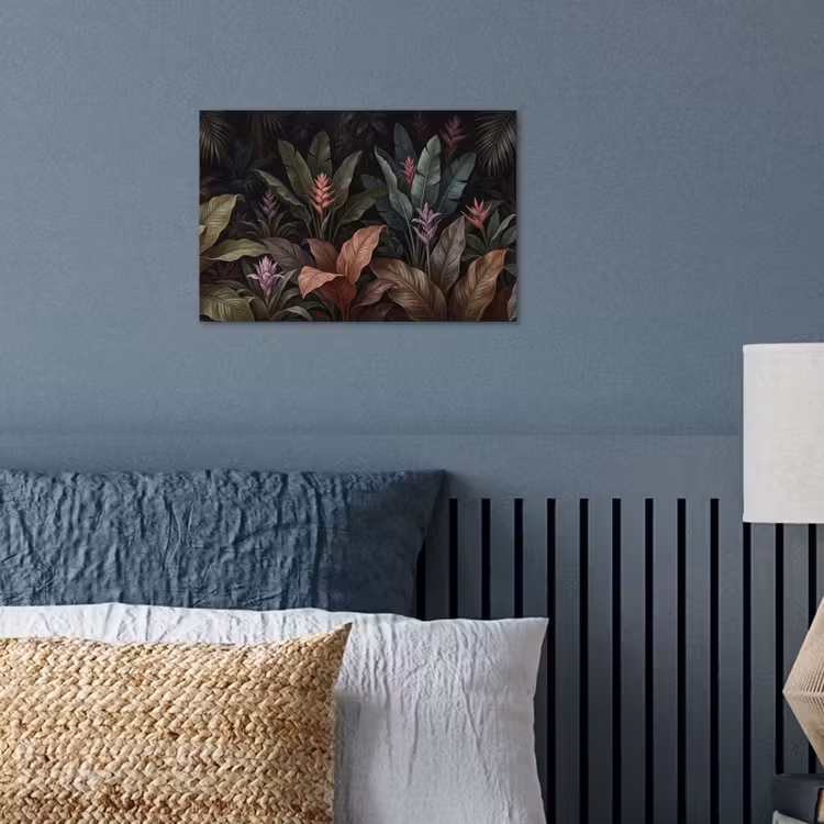 Planten - Tropisch - Jungle - Donker - Natuur poster papier klein -sfeer2