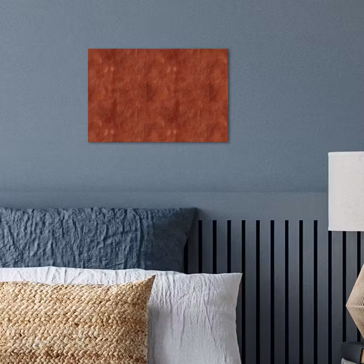 Stucwerk - Textuur - Terracotta poster papier klein 62 -sfeer2