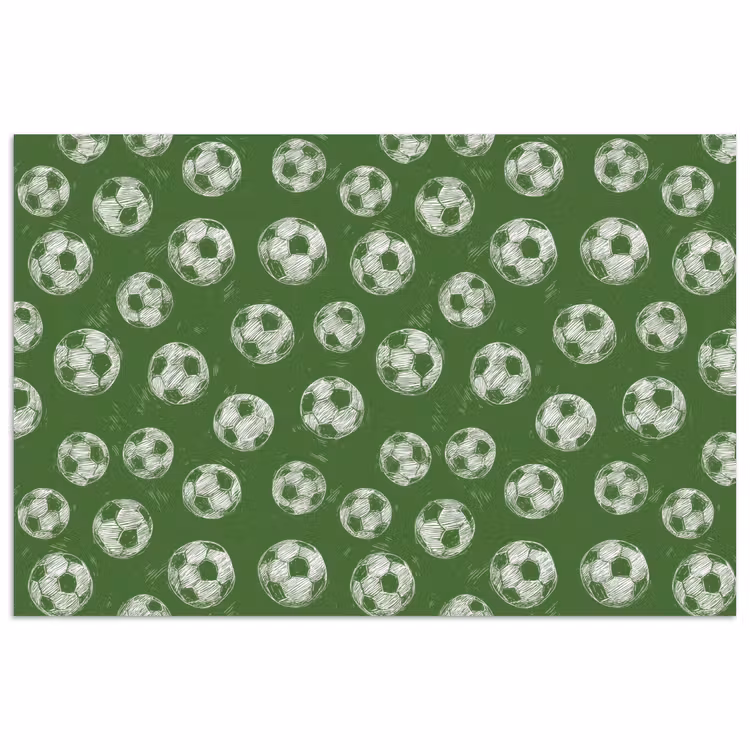 Voetbal - Sport - Groen poster papier klein 62 -3d