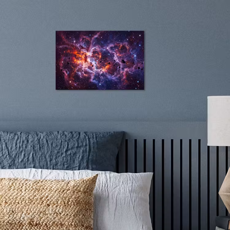 Space - Stars - Abstract - Colorful poster papier klein -sfeer2