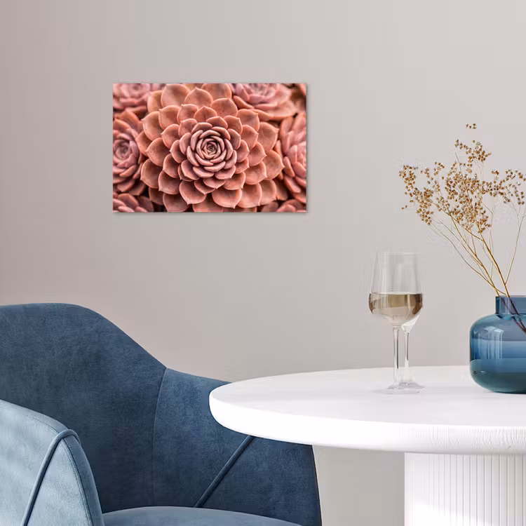 Vetplant - Organisch - Roze poster papier klein -sfeer3