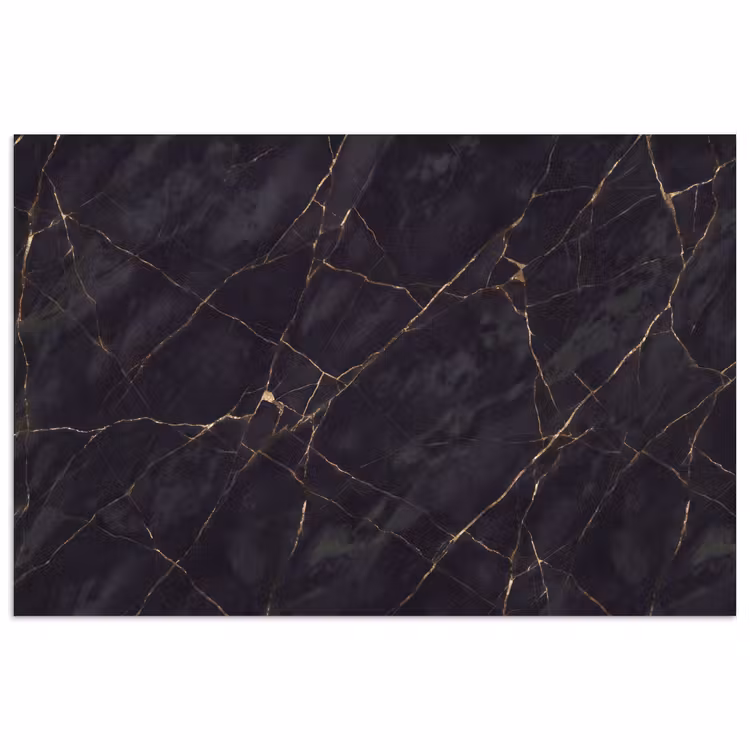 Textuur - Gouden lijnen - Abstract - Modern - Zwart poster papier klein -3d