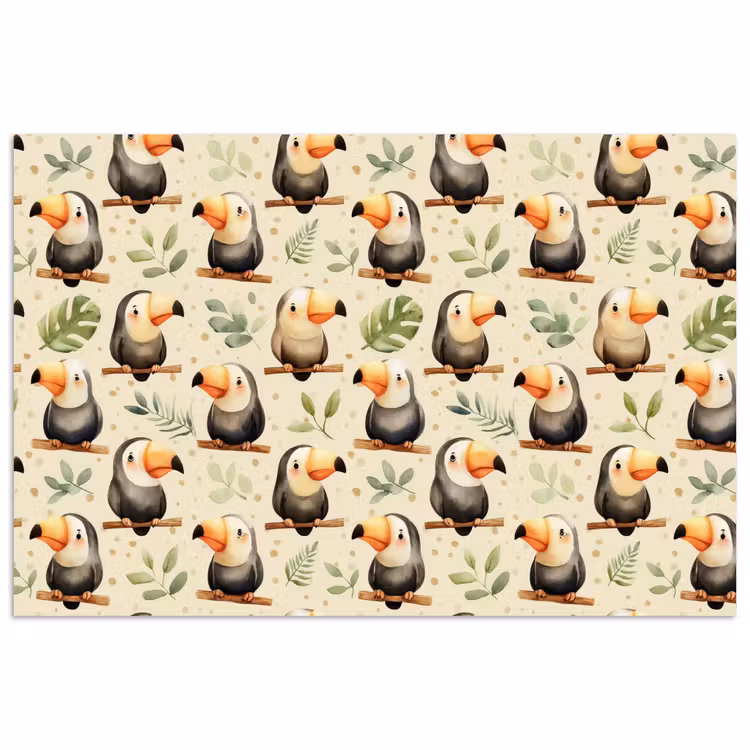 Toekans - Exotisch - Kleurrijk poster papier klein 62 -3d