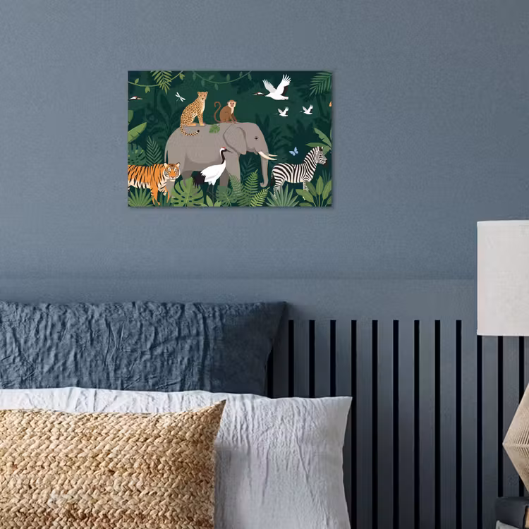 Tropisch - Jungle -  Groen poster papier klein -sfeer2