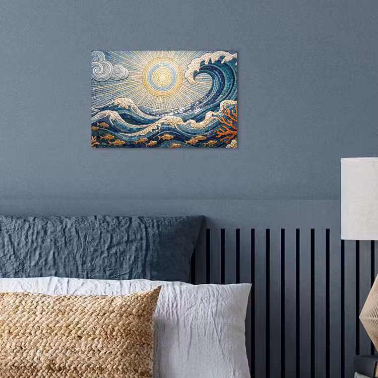 Onderwater - Koraal - Vis - Natuur - Kunst poster papier klein -sfeer2