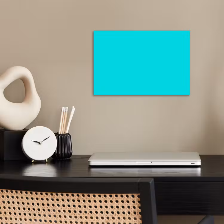 Vivid - Aquamarine - Turkoois poster papier klein 62 -sfeer1