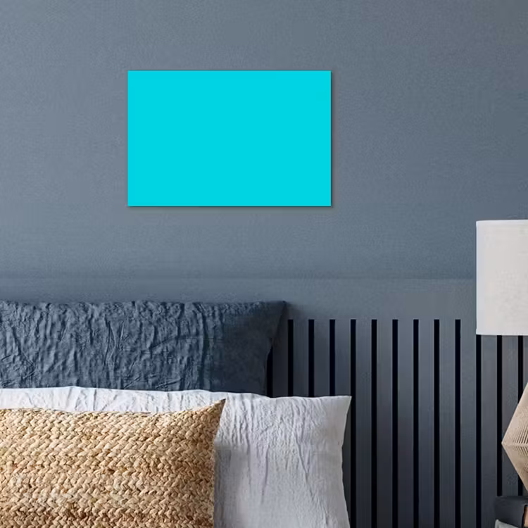 Vivid - Aquamarine - Turkoois poster papier klein 62 -sfeer2