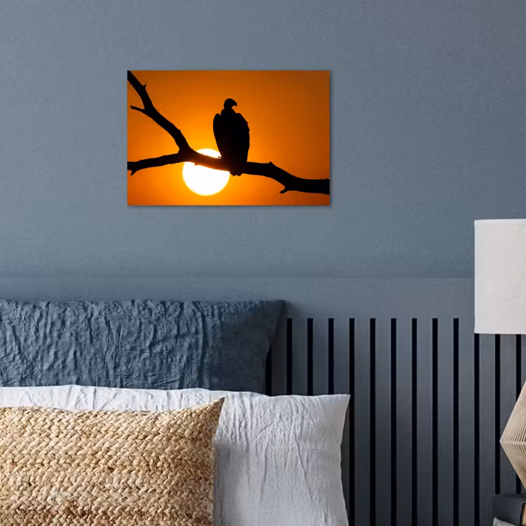 Gier - Tak - Zon - Oranje poster papier klein -sfeer2