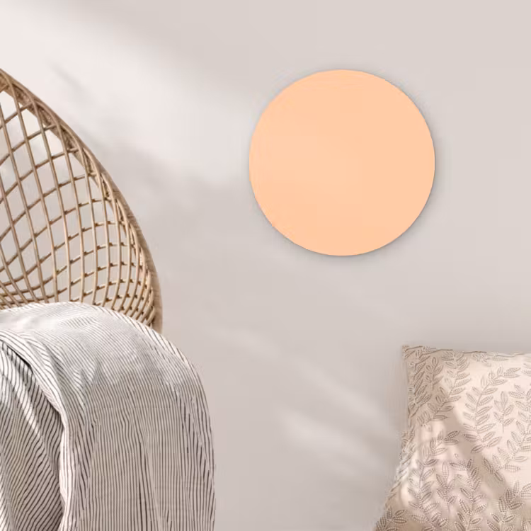 Apricot - Blush - Nude Wandcirkel kunststof plaat 5mm dik klein 188 -sfeer5