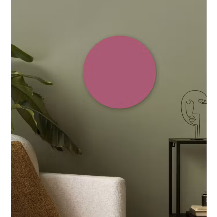 Berry - Roze -Pink Wandcirkel kunststof plaat 5mm dik klein 188 -sfeer3