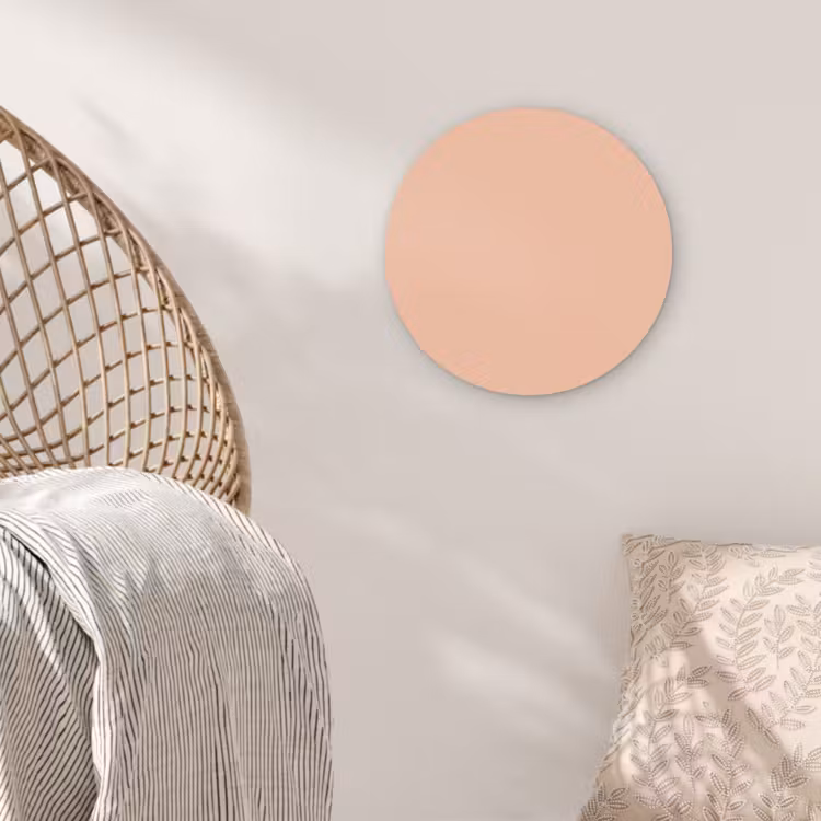 Blush - Terracotta - Nude Wandcirkel kunststof plaat 5mm dik klein 188 -sfeer5
