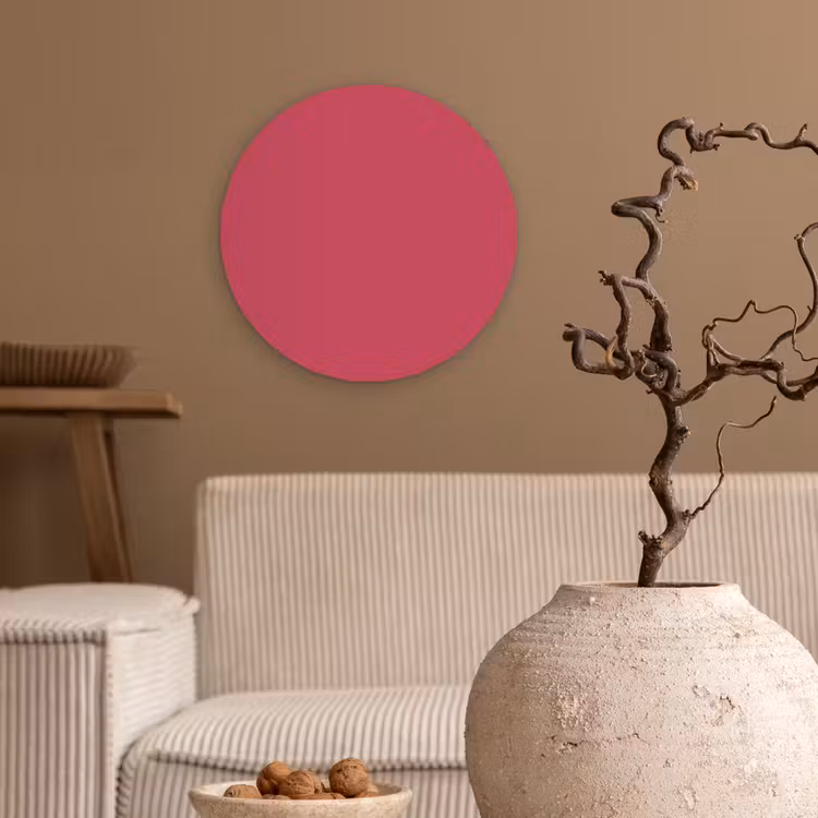 Bold - Berry - Rood Wandcirkel kunststof plaat 5mm dik klein 188 -sfeer1