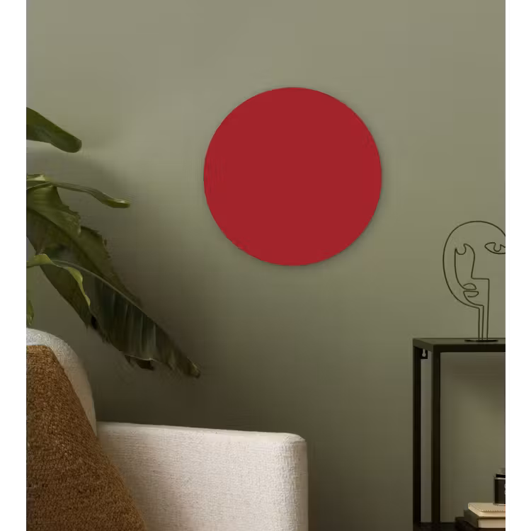Burgundy - Wine - Rood Wandcirkel kunststof plaat 5mm dik klein 188 -sfeer3