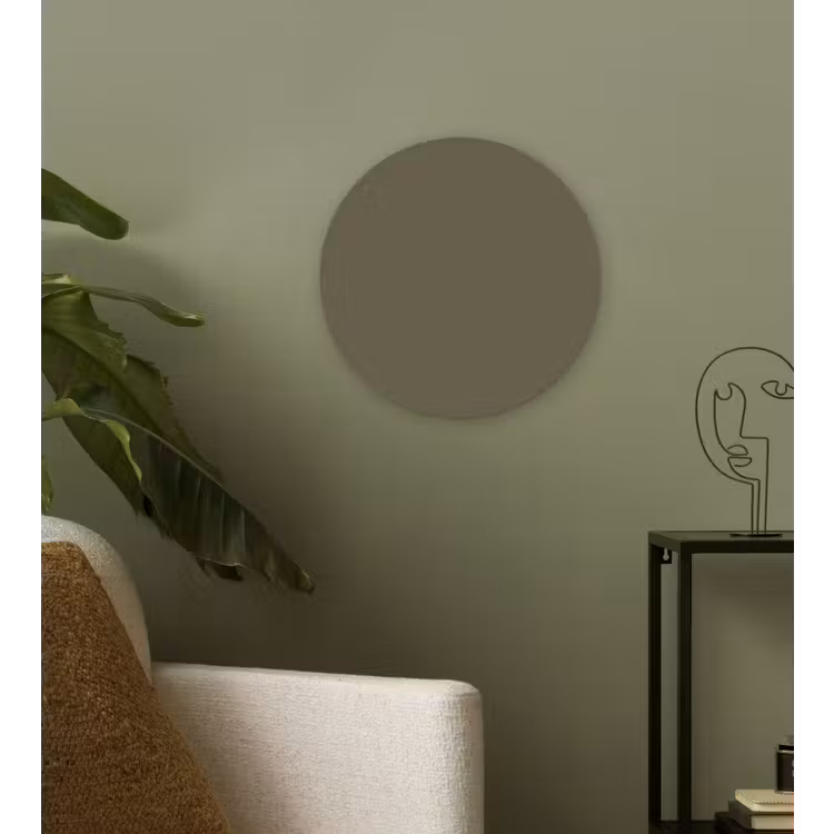 Deep - Khaki - Groen Wandcirkel kunststof plaat 5mm dik klein 188 -sfeer3