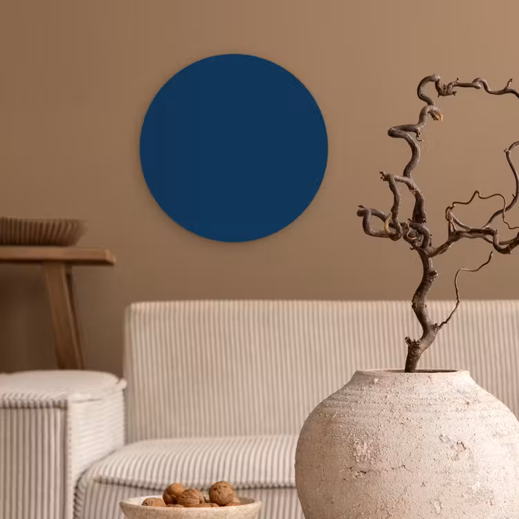 Deep - Ocean - Blauw Wandcirkel kunststof plaat 5mm dik klein 188 -sfeer1