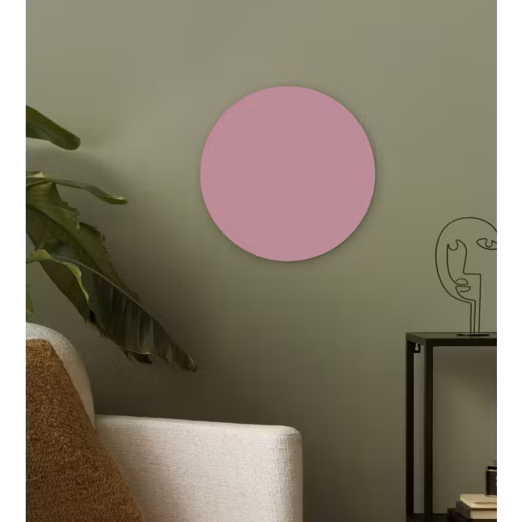 Dusty - Mauve - Paars Wandcirkel kunststof plaat 5mm dik klein 188 -sfeer3